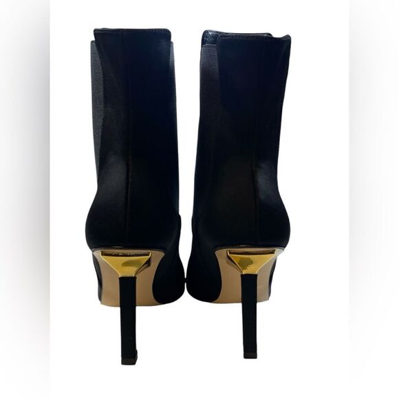 NIB Good American Women’s Black Scuba Neoprene Kickstand Heel Boots - Size 5.5 - Picture 8 of 13